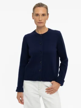 THE LINDA CARDIGAN | BRITISH BLUE