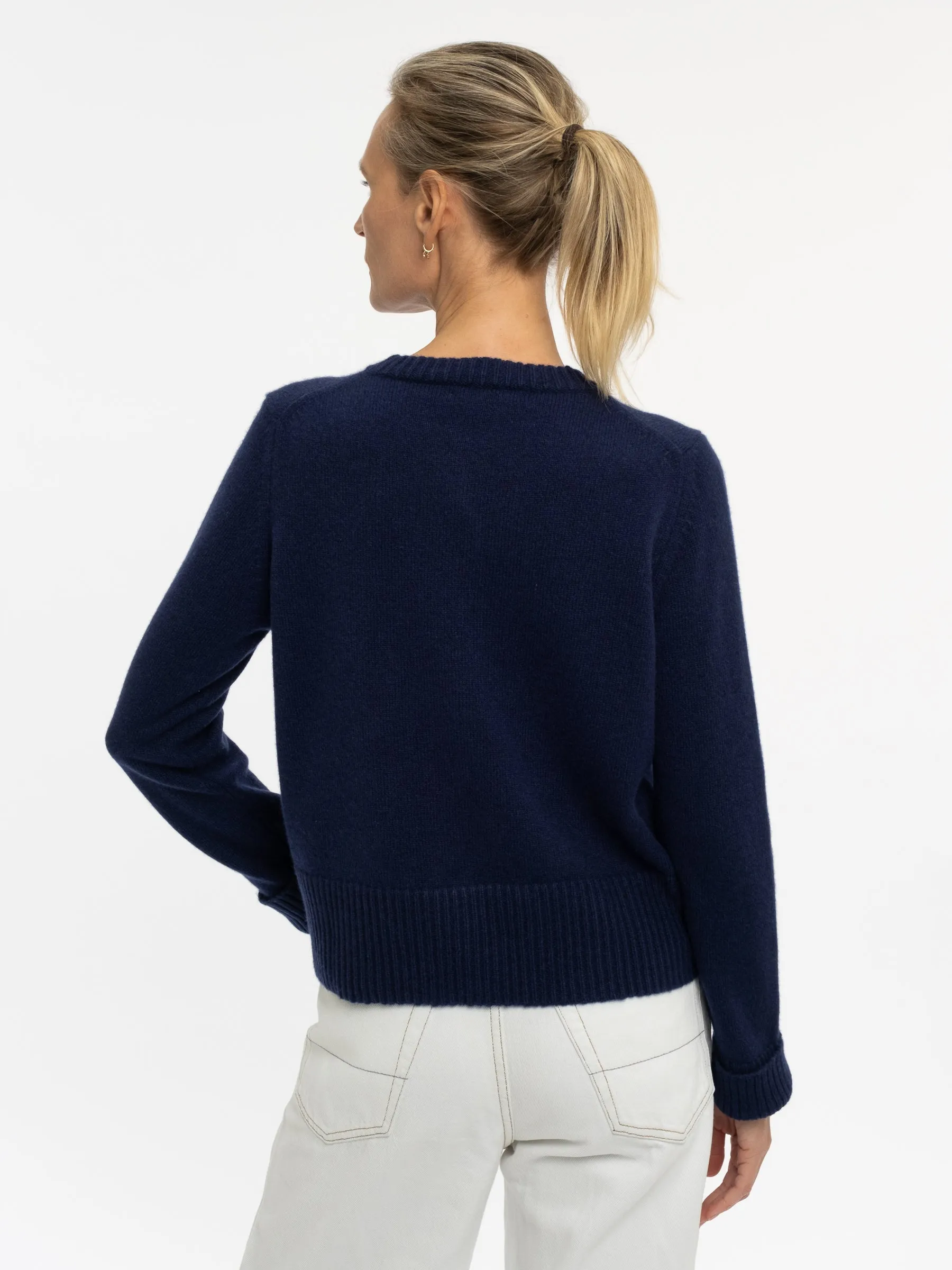 THE LINDA CARDIGAN | BRITISH BLUE