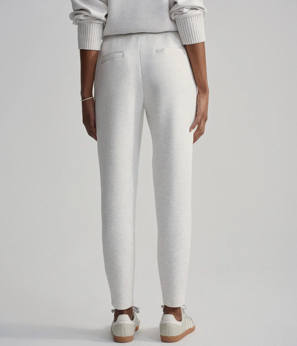 The Slim 25 Pant in Ivory Marle