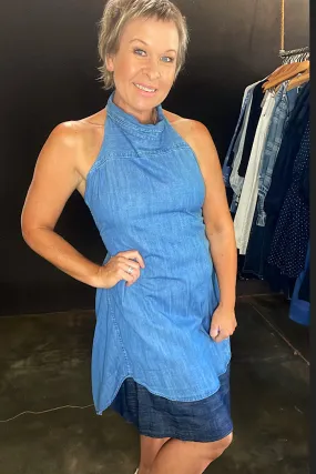 UPCYCLED SHIRT DRESS - MADELINE