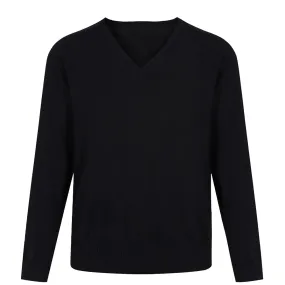 V Neck Black Jumper - Dame Elizabeth Cadbury