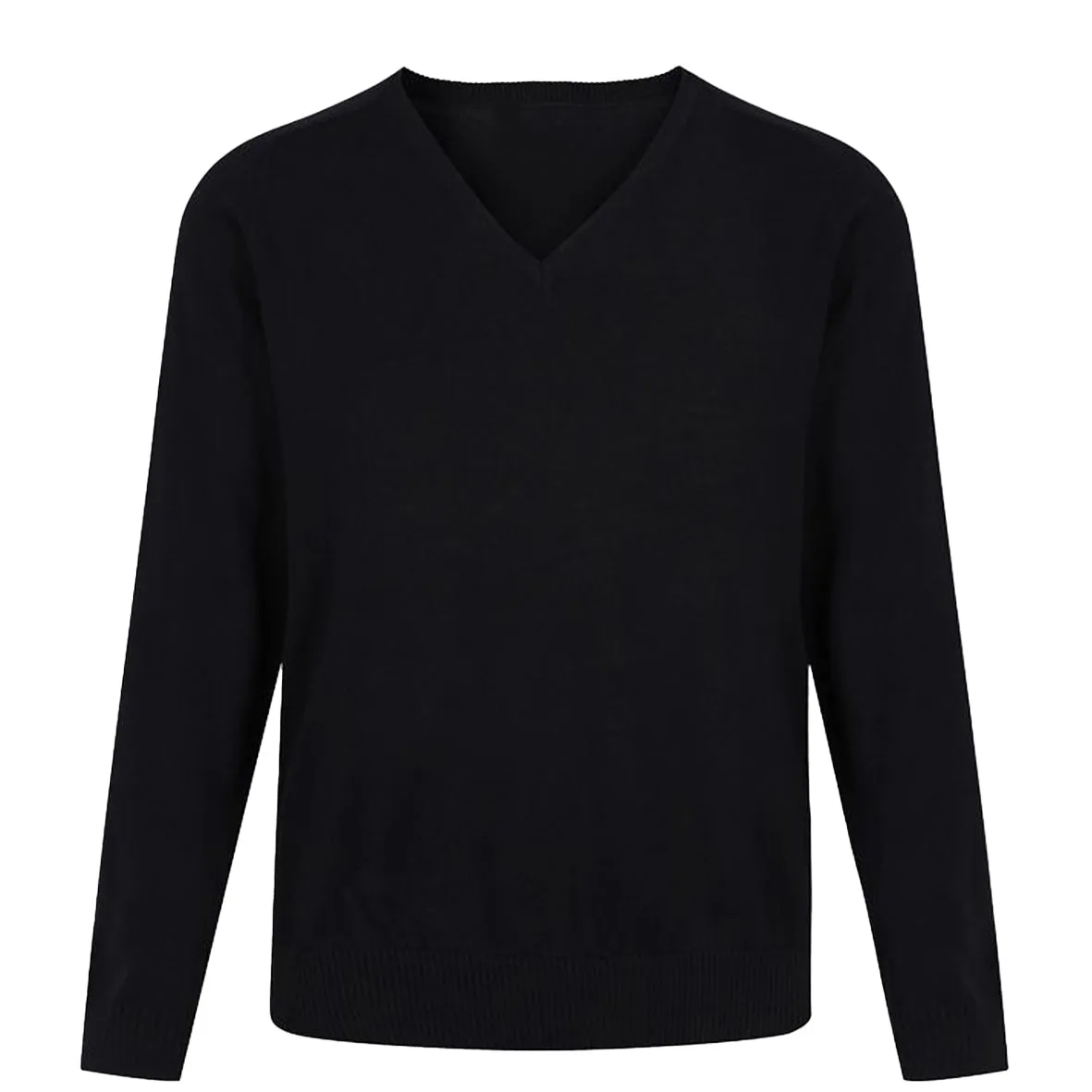 V Neck Black Jumper - Dame Elizabeth Cadbury