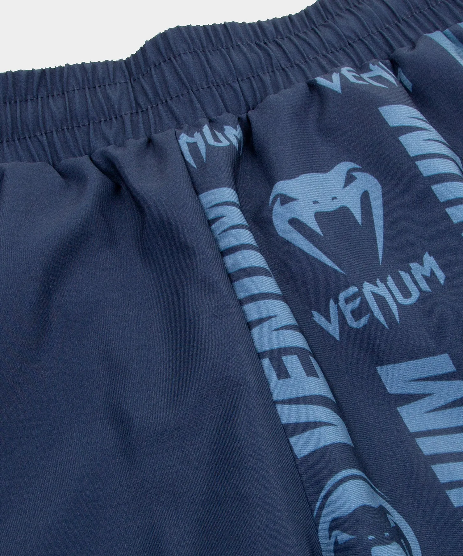 Venum Logos Training Shorts - Navy Blue/White