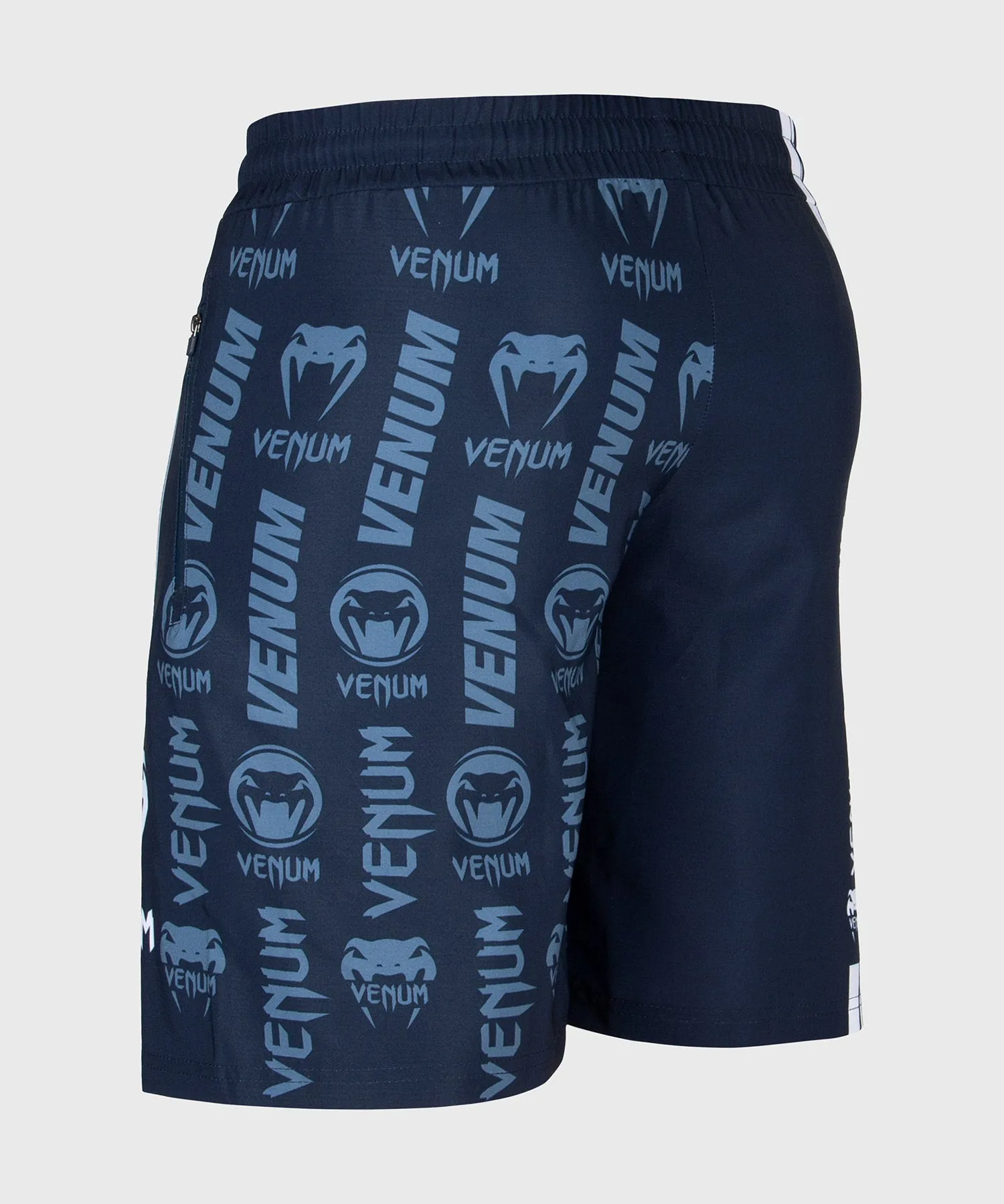 Venum Logos Training Shorts - Navy Blue/White