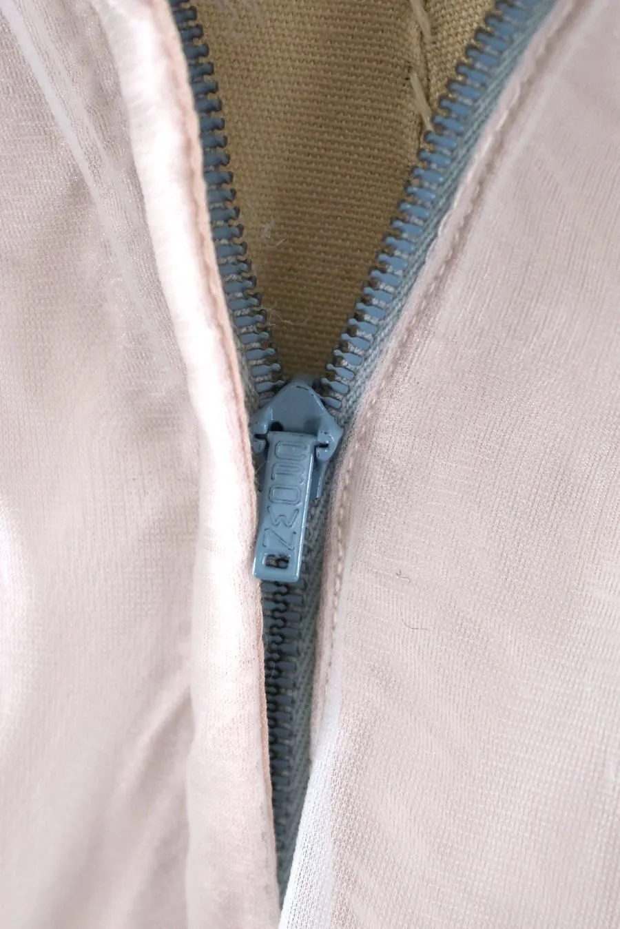 Vintage Pastel Blue Chiffon Gown