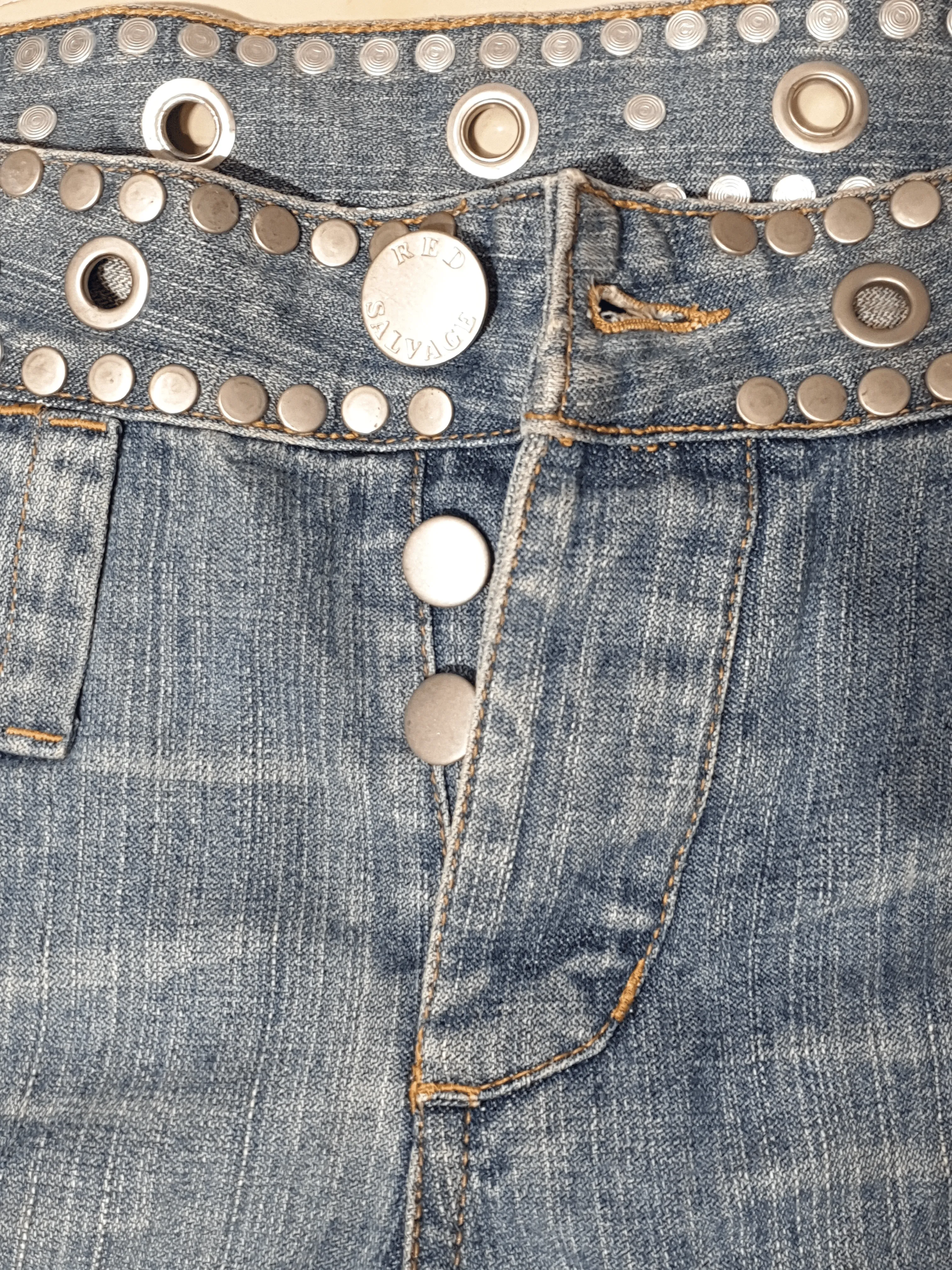 Vintage Red Salvage Jeans