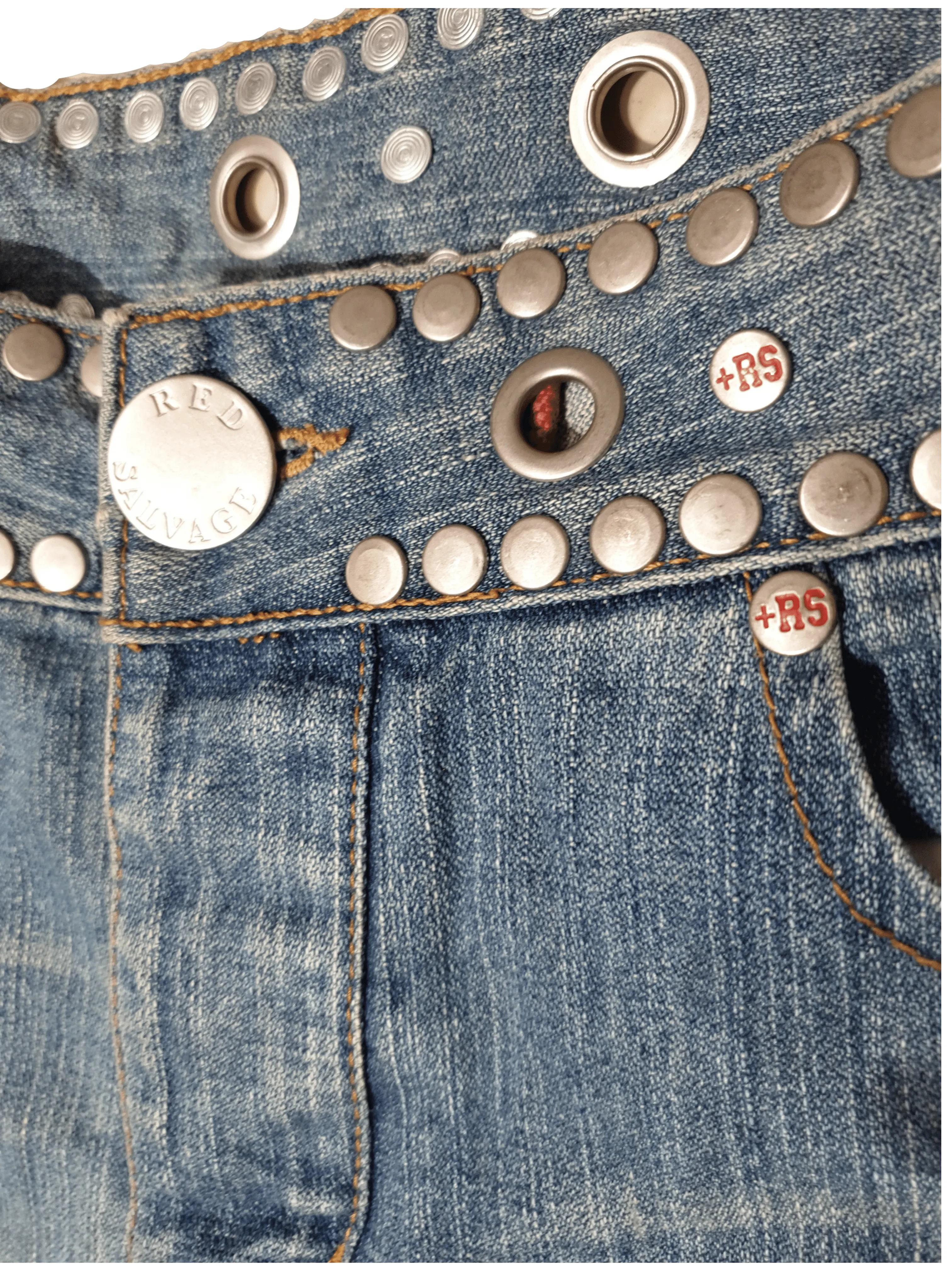 Vintage Red Salvage Jeans
