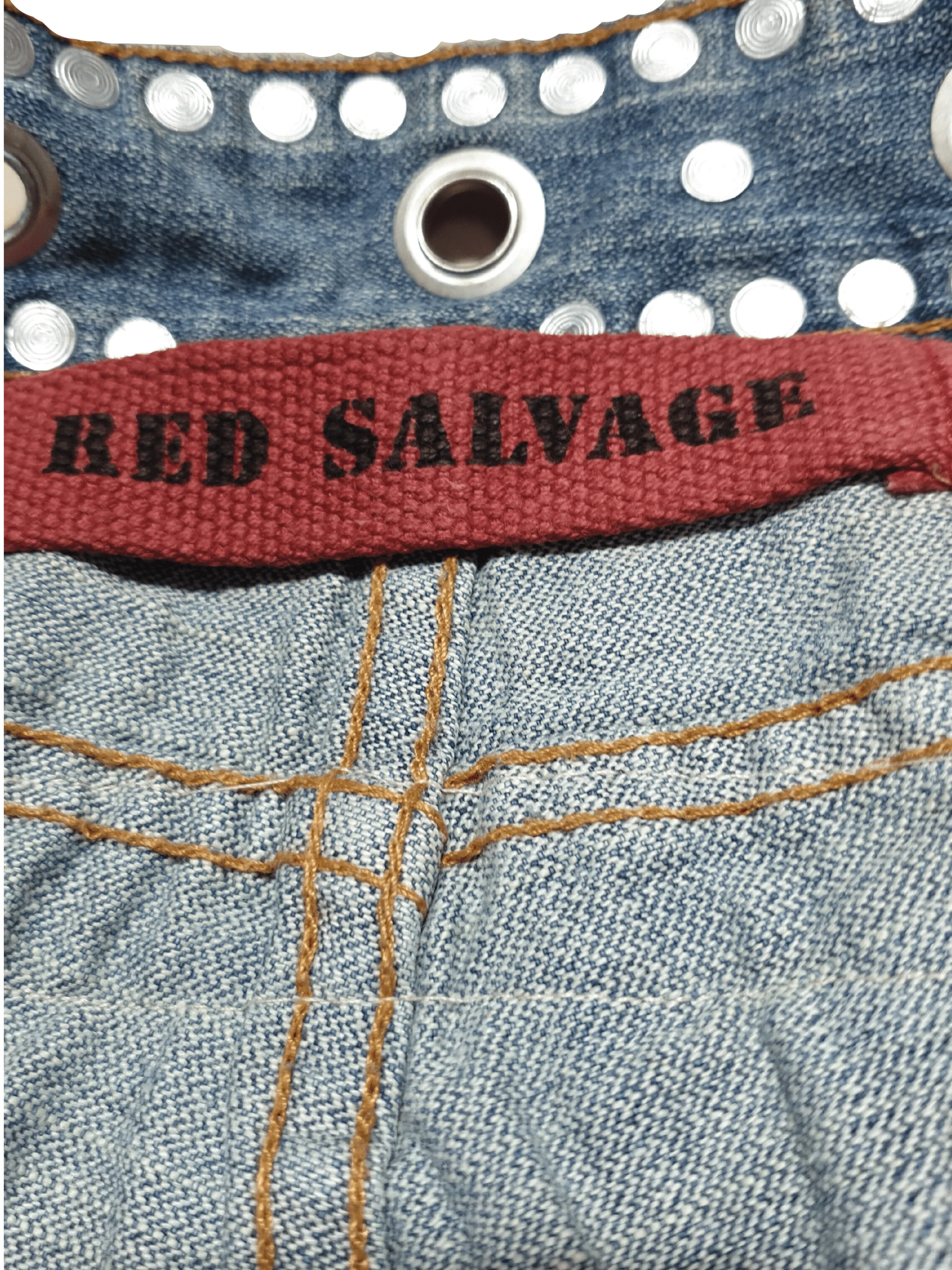 Vintage Red Salvage Jeans