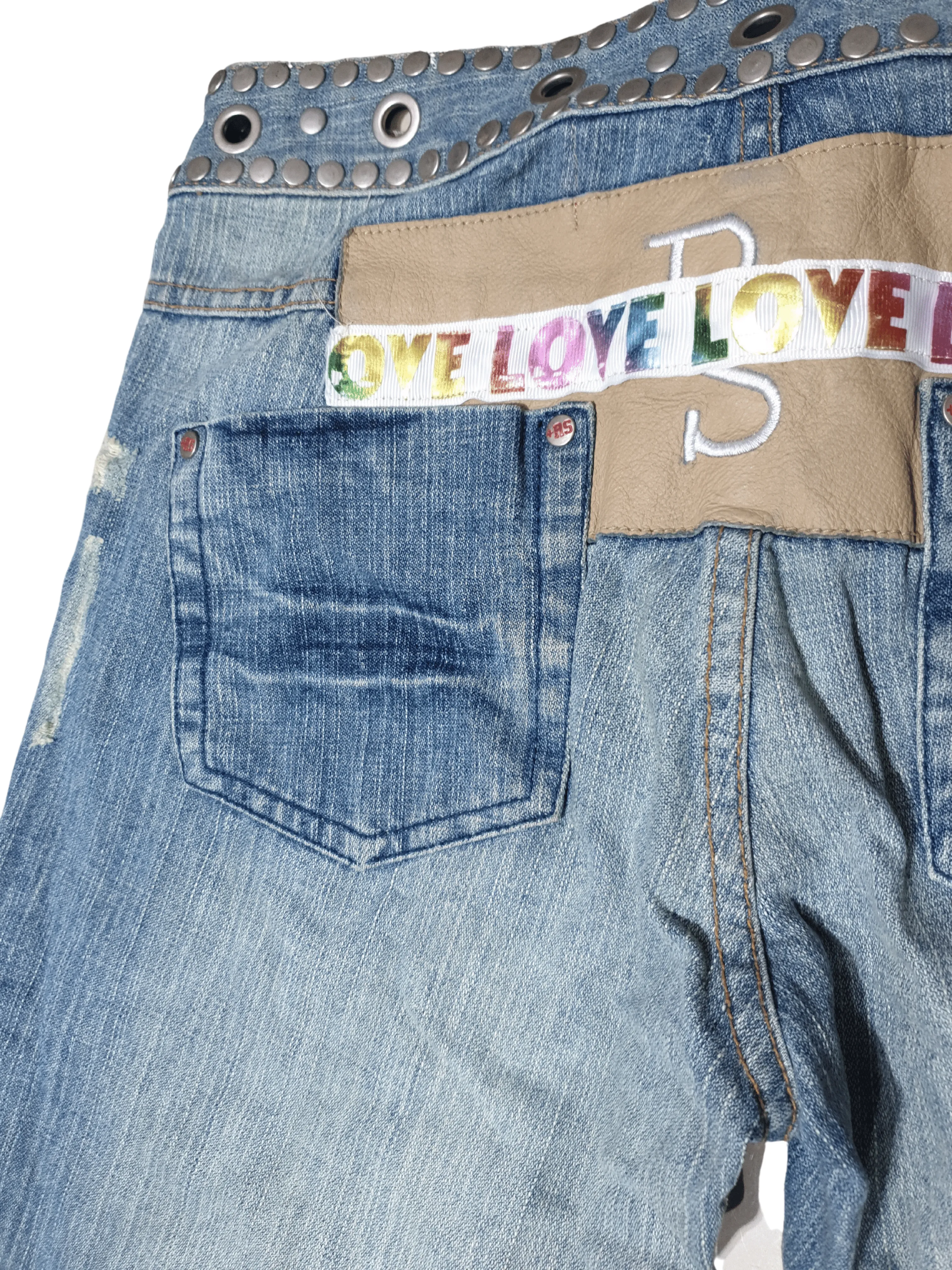 Vintage Red Salvage Jeans
