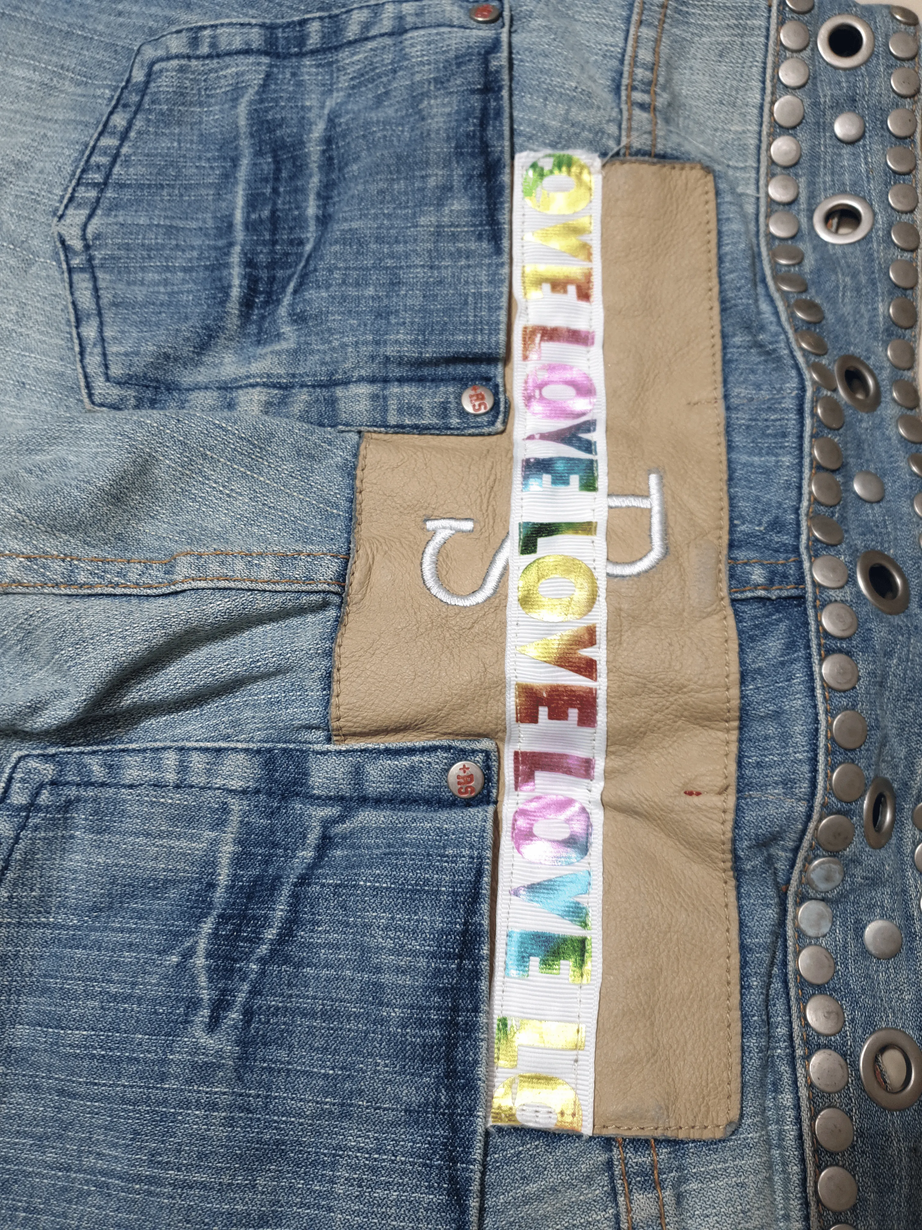Vintage Red Salvage Jeans