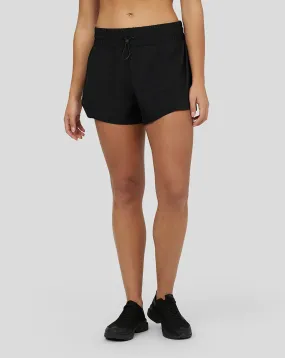 Women's Black Carbon Training Shorts - Comfortable Gym Shorts for Women, Performance Wear
