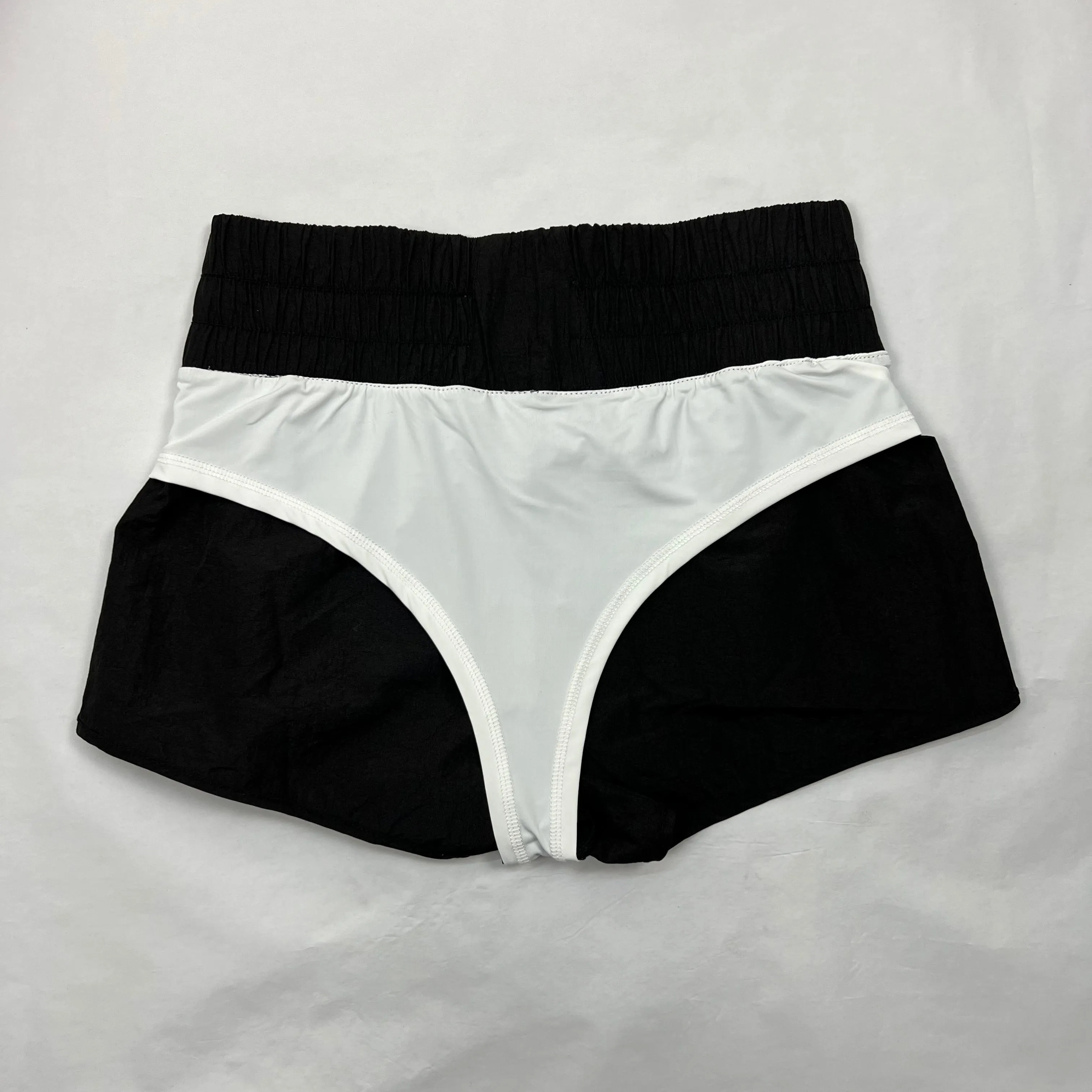 Womens High Waisted Athletic Shorts Elastic  Running Shorts Quick Dry Gym Workout Shorts